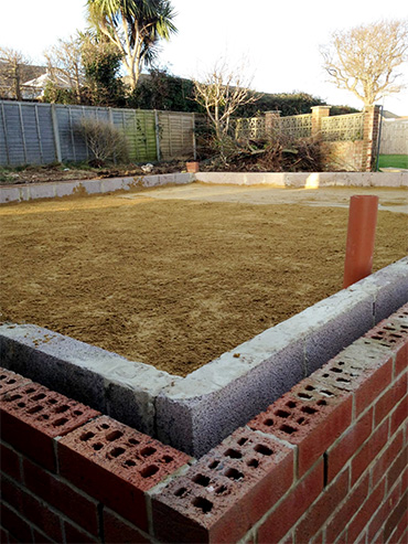 Foundation for Chalet bungalow