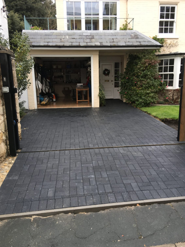 Block paving driveway